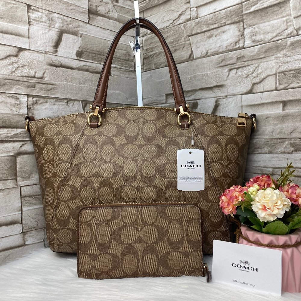 👜COACH SET🌺PRAIRIE SATCHEL & WALLET - Picture 2 of 8